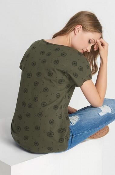 t-shirt z nadrukiem Orsay