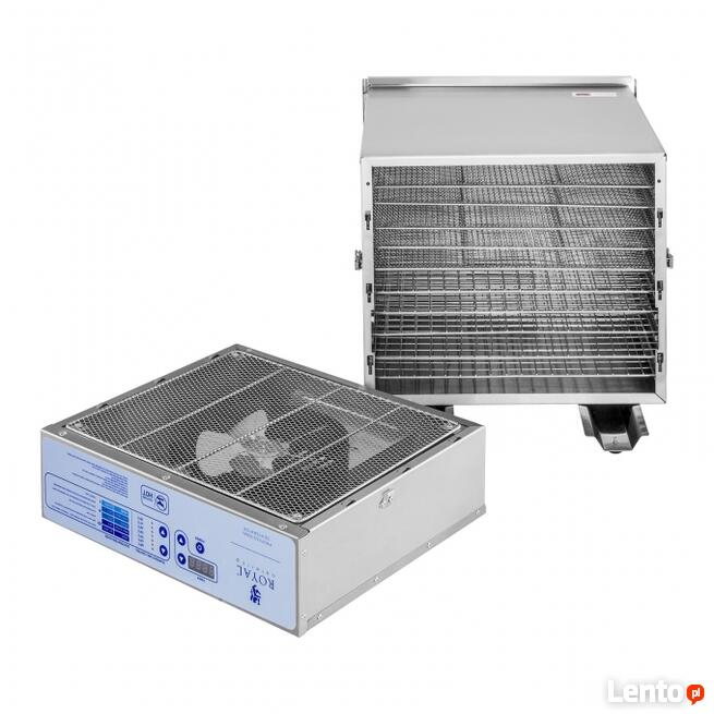 Suszarka do żywności grzybów owoców 10 poziomów 1000W inox