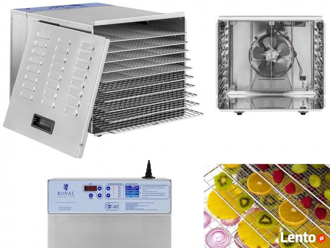 Suszarka do żywności grzybów owoców 10 poziomów 1000W inox