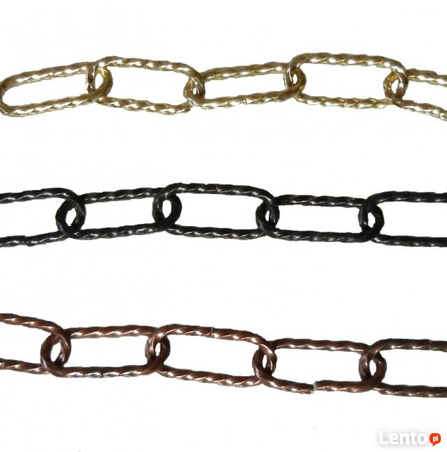 Łańcuch metalowy 53mm przędzony dekoracyjny rolka 20m