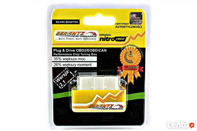 Tuning CHIP BOX, oryginalny NITRO OBD2/EOBD/CAN auta1996-2020