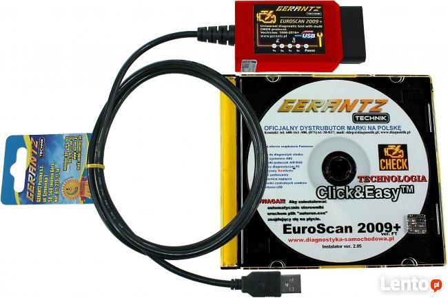 Uniwersalny interfejs diagnostyczny EuroScan 2009+ 1996-2020
