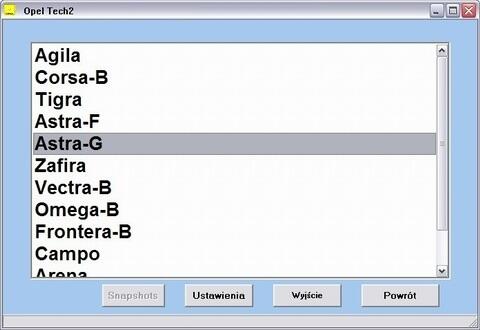 Interfejs diagnostyczny Opel TECH2+ (auta 1996->2004) ABS