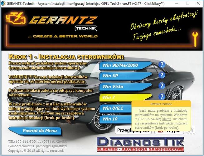 Interfejs diagnostyczny Opel TECH2+ (auta 1996->2004) ABS