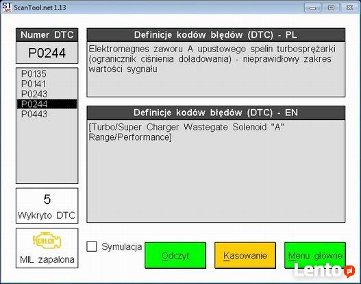 Uniwersalny interfejs diagnostyczny EuroScan 2009+ 1996-2020