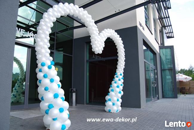 balony, dekoracja balonowa, brama z balonów, girlanda