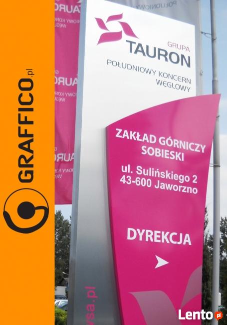 Pylony reklamowe, reklamy świetlne_Graffico Producent Reklam