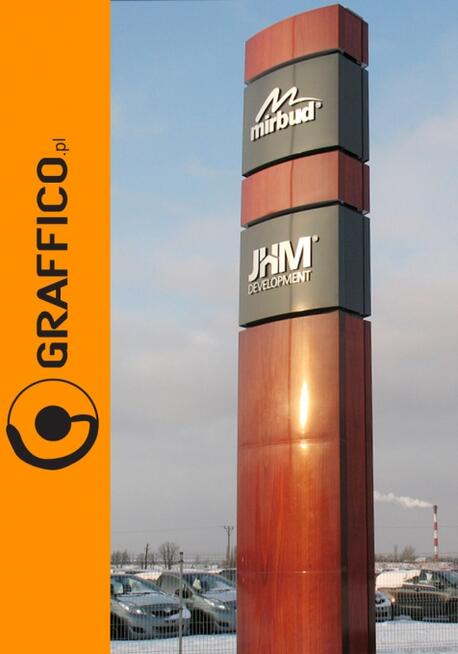 Pylony reklamowe, reklamy świetlne_Graffico Producent Reklam