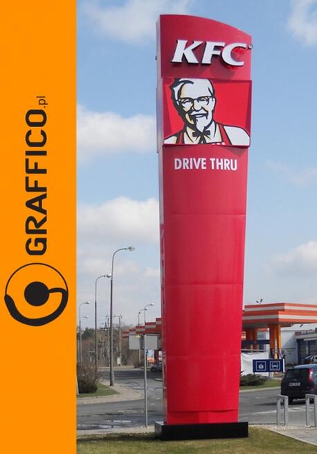 Pylony reklamowe, reklamy świetlne_Graffico Producent Reklam