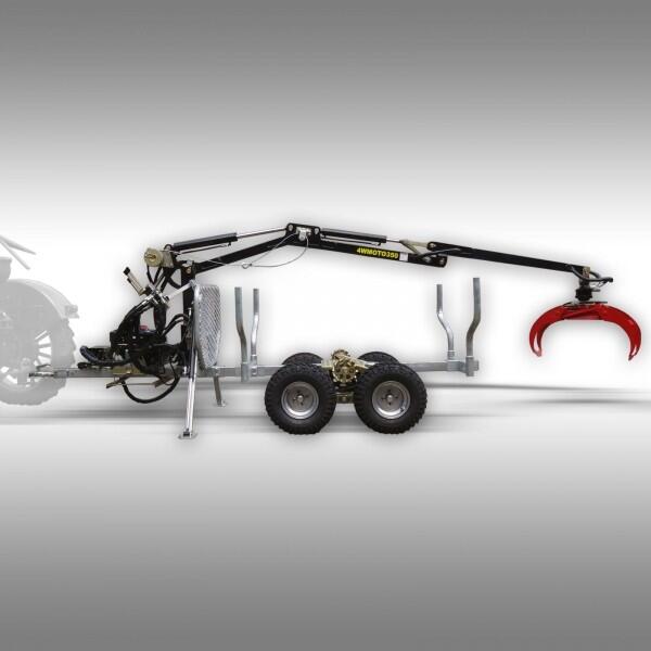 Wóz do przewozu drewna z HDS załadunkowym, max nośność 1,5 T