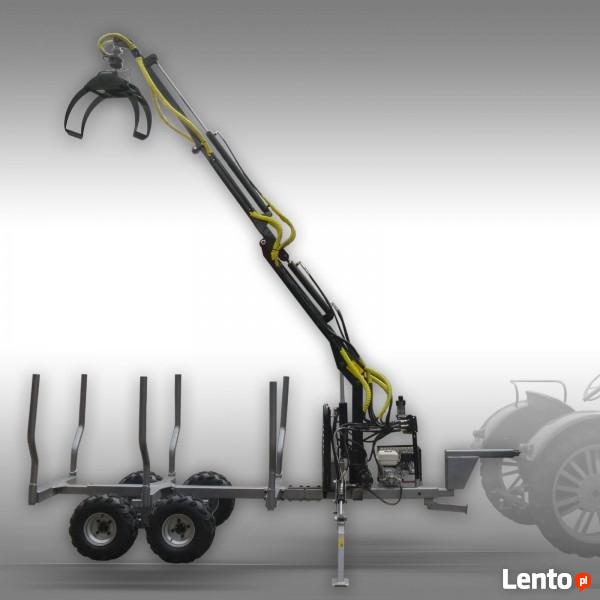 Wóz do przewozu drewna z HDS załadunkowym, max nośność 3 T