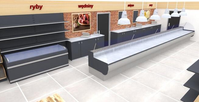 Projektowanie powierzchni handlowych, wizualizacja sklepów 3