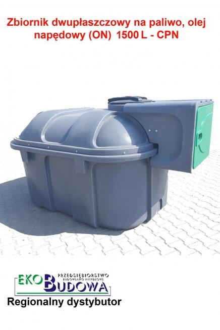 Zbiornik dwupłaszczowy JFC na paliwo, (ON) 1500 l