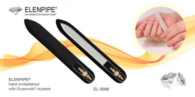 Pilniki szklane Promocja! Piękne ozdobione Swarovski crystal