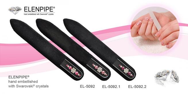 Pilniki szklane Promocja! Piękne ozdobione Swarovski crystal