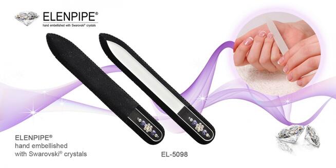 Pilniki szklane Promocja! Piękne ozdobione Swarovski crystal