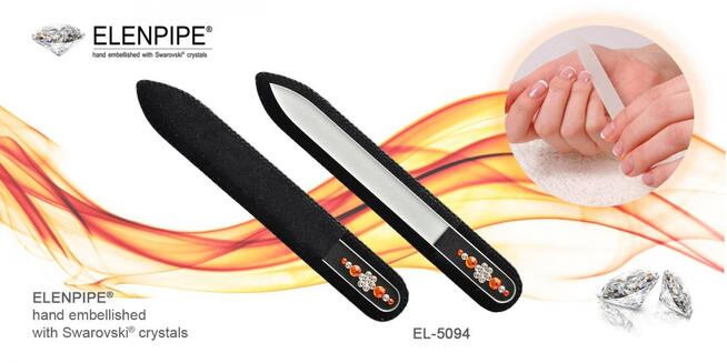 Pilniki szklane Promocja! Piękne ozdobione Swarovski crystal