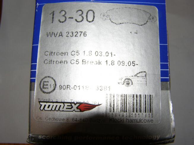 Klocki Hamulcowe CITROËN C5 I, II Front