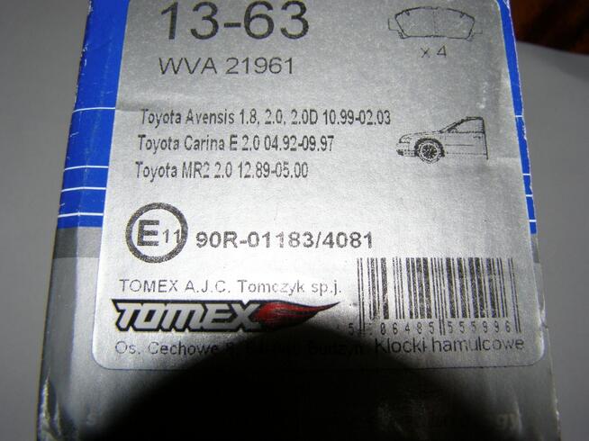 Klocki Hamulcowe Avensis,Carina,MR 2 ,Front