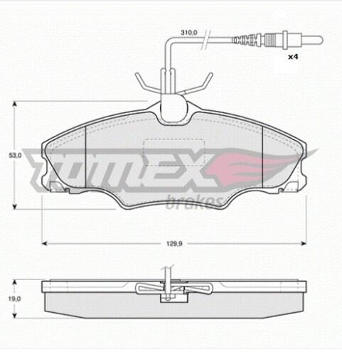 Klocki Hamulcowe PEUGEOT / 406 (8B),(8E,F),(8C) Front