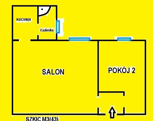Zamienimy dwa pokoje(43m2) w kamienicy z c.o. na BLOKI