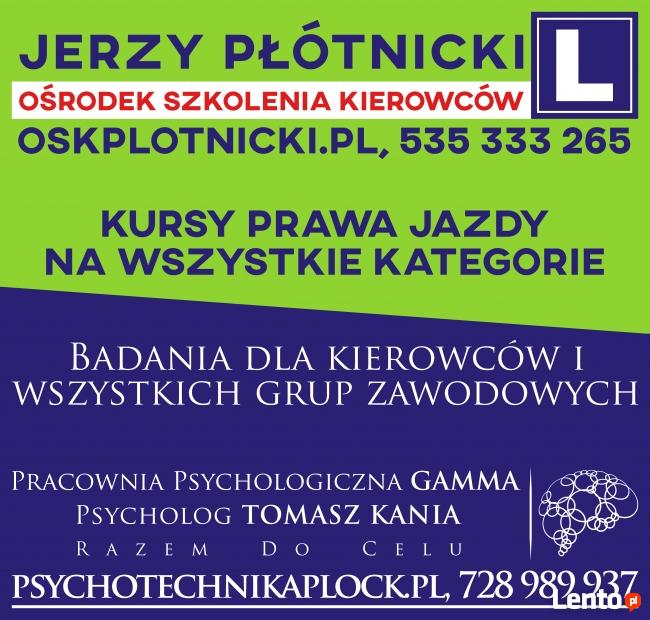 Badania Psychologiczne dla Kierowców - GAMMA Płock
