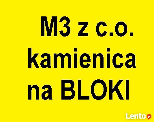 Zamienię M3(46) w kamienicy z c.o. na BLOKI