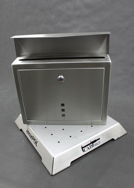 Skrzynka na listy natynkowa - KIOTO 262x350x90 INOX