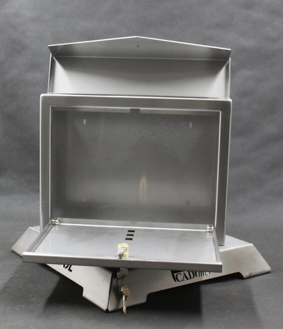 Skrzynka na listy natynkowa - KIOTO 262x350x90 INOX