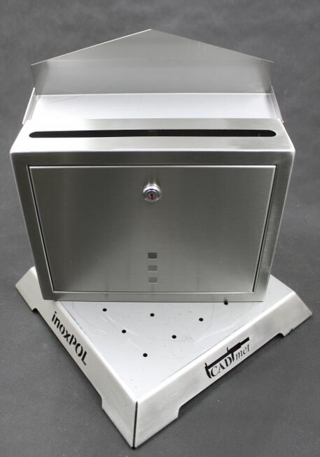 Skrzynka na listy natynkowa - KIOTO 262x350x90 INOX