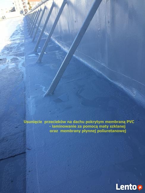 Uszczelnianie dachów z membran PVC, TPO, EPDM polimocznikiem