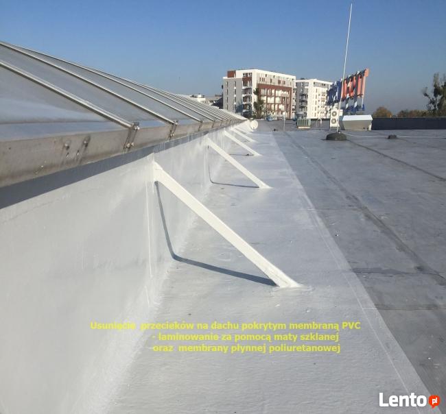 Uszczelnianie dachów z membran PVC, TPO, EPDM polimocznikiem