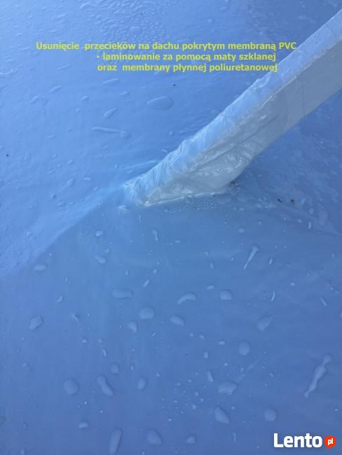 Uszczelnianie dachów z membran PVC, TPO, EPDM polimocznikiem