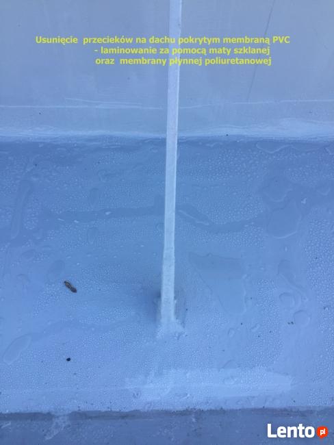 Uszczelnianie dachów z membran PVC, TPO, EPDM polimocznikiem
