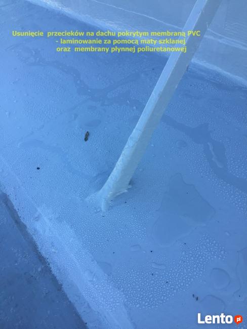 Uszczelnianie dachów z membran PVC, TPO, EPDM polimocznikiem