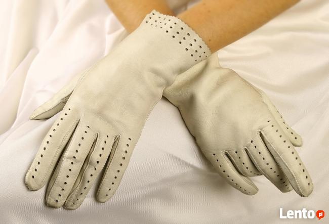 Rękawiczki damskie retro- skóra