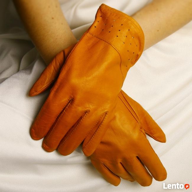 Rękawiczki damskie retro- skóra