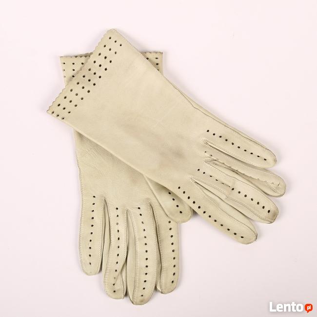 Rękawiczki damskie retro- skóra