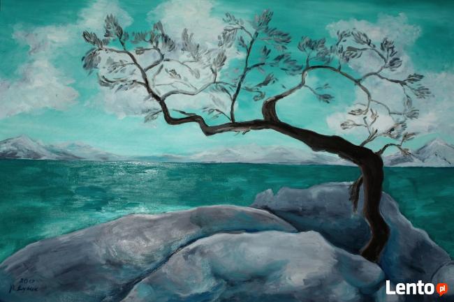Duży obraz olejny 100/150 cm