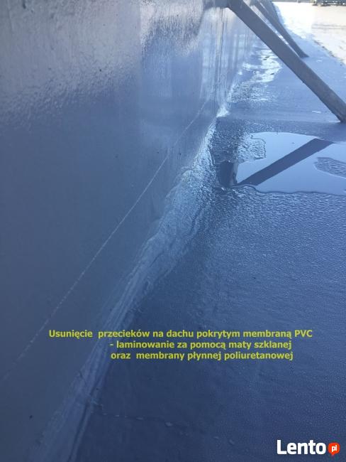 Uszczelnianie dachów z membran PVC - POLIMOCZNIKIEM