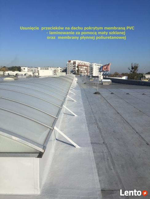 Uszczelnianie dachów z membran PVC - POLIMOCZNIKIEM
