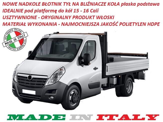 Błotnik tylny nadkole koła Bliźniak Master Movano Mascott