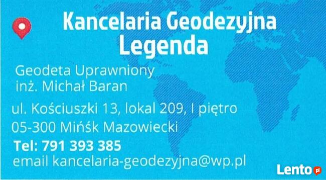 Geodeta Mińsk Mazowiecki Otwock Wołomin