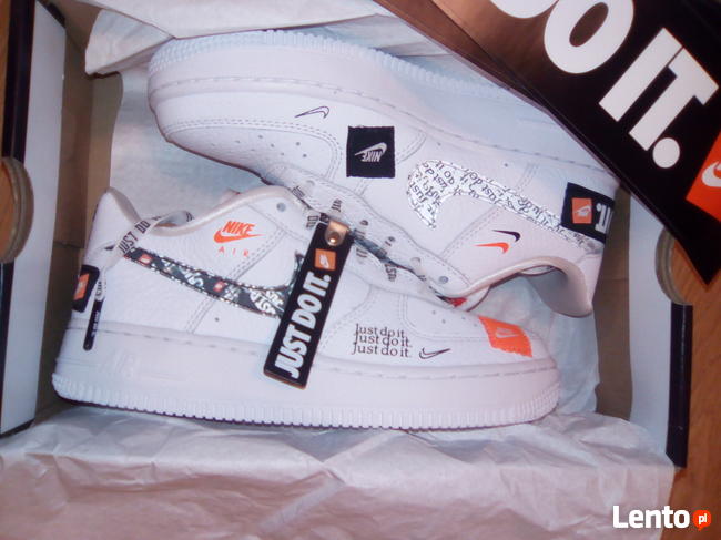 Archiwalne NIKE AIR FORCE 1 JDI PRM 35,5 fit r.36 JUST DO IT AO3977 100