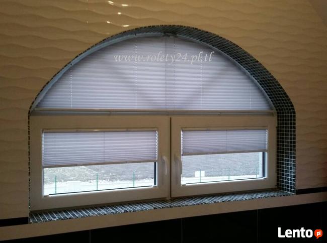 Plisy nietypowe kształty, trójkąt, pięciokąt, trapez, łuk