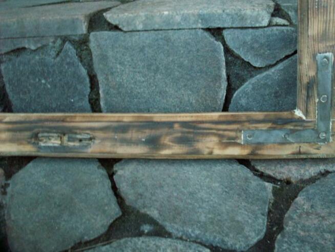 Stara futryna rama na lustro loft retro industrial 68x54