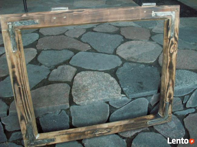 Rama okienna lustro aranżacja wnętrz obraz okno loft 54x68