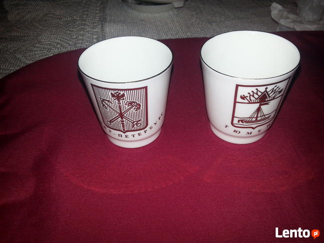 2kieliszki porcelanowe