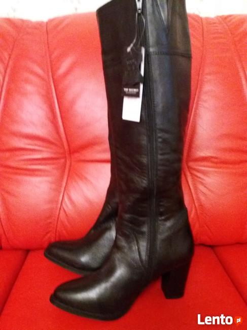 PRZEPIĘKNE KOZACZKI Z NATURALNEJ SKÓRY roz.37