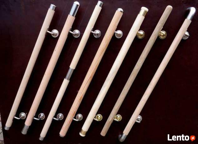 Poręcz drewniana poręcz schodowa okrągła omega